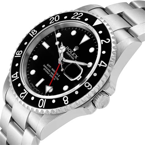 rolex gmt master ii black red price